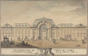 View of the Hôtel des Fermes Générales du Tabac