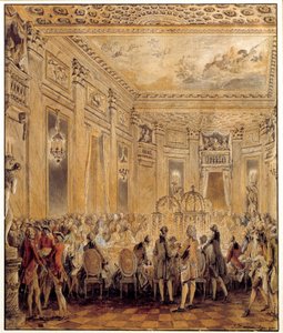 Feast Given by Jeanne Becu, Countess of Barry, at the Castle of Louveciennes