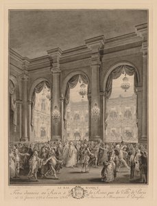 The masked ball given at the City Hall, January 23, 1782