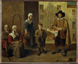 Bread Vendor and Water Carriers