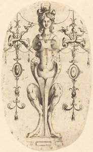 Sphinx Wearing a Crescent on Her Head by Jean Mignon