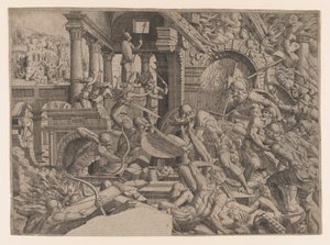 The Sack of Troy by Jean Mignon
