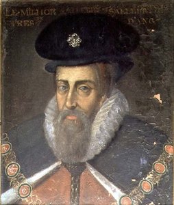Portrait of Robert Cecil (c.1563-1612) 1st Earl of Salisbury and 1st Viscount Cranborne by Jean Monier or Mosnier