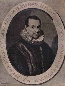 Jacques Auguste de Thou, French Historian and Book Collector, 17th Century by Jean Morin