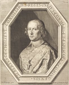 Gilbert de Choiseul du Plessis Praslin by Jean Morin after Philippe de Champaigne