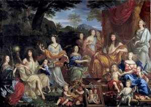 King Louis XIV and His Family Disguised as Mythological Figures