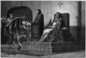 Pope Formosa and Stephen VII. The Cadaveric Council, 897: the corpse of Pope Formosa compared before a synodal assembly presided by Pope Stephen VI or VII