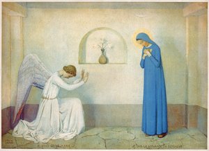 Annunciation to the Virgin (illustration) by Jean Paul Laurens