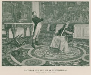 Napoleon and Pius VII at Fontainebleau by Jean Paul Laurens