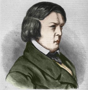 Robert Schumann, German Composer (Drawing by J.B. Laurens) by Jean Paul Laurens
