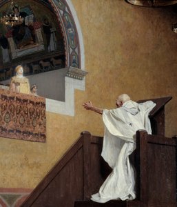 Saint John Chrysostom and the Imperatrix Eudoxia (detail) by Jean Paul Laurens