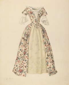 Dress with Quilted Petticoat