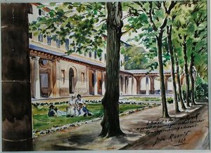 The Garden of the St. Maur Psychiatric Hospital by Jean Raoulx