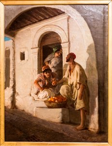 Orange Seller in an Eastern Alley