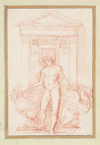 Doorway with Nude Figure and Winged Creatures by Jean Robert Ango