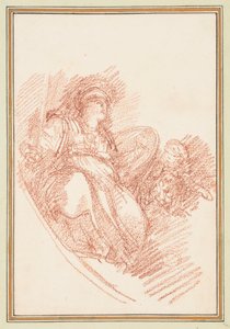 Figure in Antique Military Dress by Jean Robert Ango