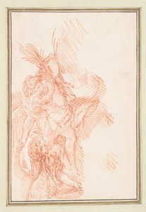 Figure with Fronds and Putto by Jean Robert Ango