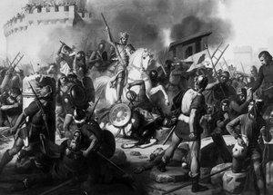 Count Eudes Defends Paris Against the Normans in 886 by Jean Victor Schnetz