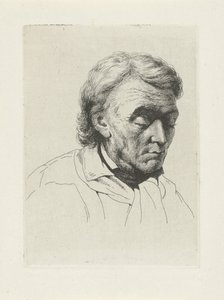 Portrait of an Old Man with Closed Eyes