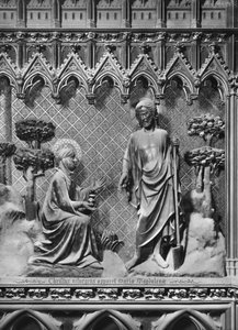 Cathedral, Interior, Choir Screen, Jesus Christ Appearing to Mary Magdalene by Jean and Jean Le Boutellier Ravy