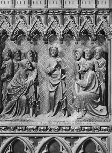 Cathedral, Interior, Choir Screen, Jesus Christ Appearing to the Apostles and Disciples in Galilee by Jean and Jean Le Boutellier Ravy