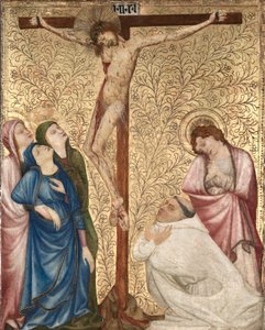 Calvary with a Carthusian Monk