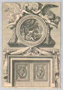 Design for Mantlepiece, from "Modern Chimneys" by Jean le Pautre