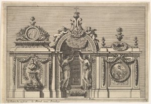 Design for a Tabernacle with Two Variants, from: Tabernacles à l