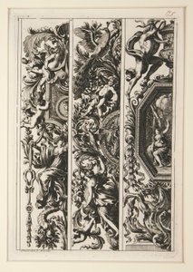 Grotesques et Moresques a la Romaine (6) by Jean le Pautre
