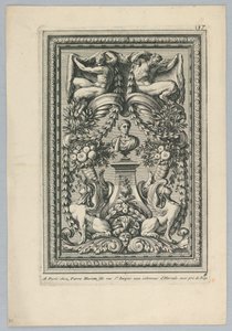 Sheet from the set, "Ornemens de Peaneaux pour... Lambris" by Jean le Pautre