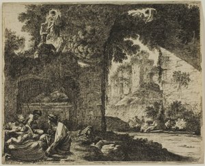 Shepherds in Ruins by Jean le Pautre
