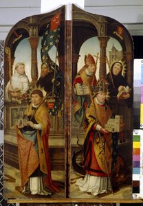 Saint Trudo and Saint Guillaume (Two side Panels of the Triptych)