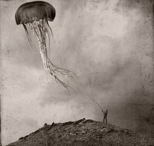 Surreal Jellyfish Kite by Jeffrey Hummel
