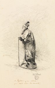 Study for the Magician in "Conte de Fée" (Story of a Fairy) by Jehan Georges Vibert
