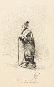 Study for the Magician in Story of a Fairy by Jehan Georges Vibert