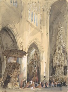 Interior of the Church of St. Jacques, Louvain