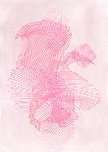Soft Pink Geometry by Jenja Braun