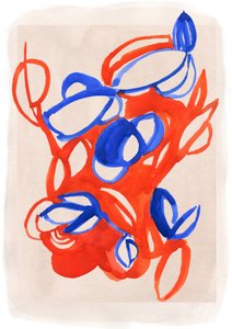 Vibrant Abstract Flora by Jenja Braun