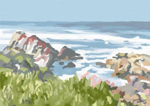 Coastal Waves and Rocks