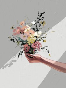 Flowers in Hand by Jenna Alheit
