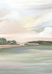 Peaceful Waterfront Morning by Jenna Alheit