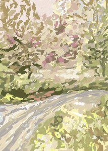Serene Spring Path by Jenna Alheit