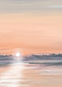 Serene Sunset Reflection by Jenna Alheit