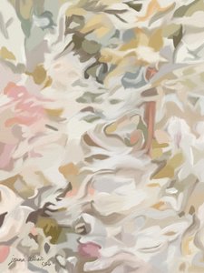 Soft Blush Floral Abstract