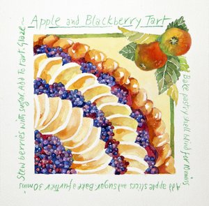 Apple blackberry tart by Jennifer Abbott