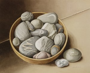 Bowl of Pebbles, 2005 by Jenny Barron
