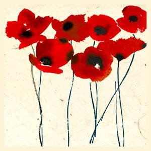 Inky Poppies by Jenny Frean