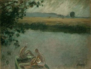 Bathing by Moonlight by Jenny Montigny