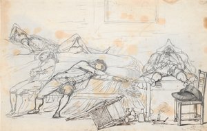 A Scene on Mont Salève, Switzerland, After a Drinking Bout by Jens Juel