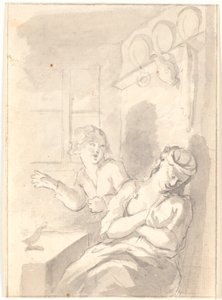 A Sleeping Kitchen Maid and a Thieving Boy, Artificial Light